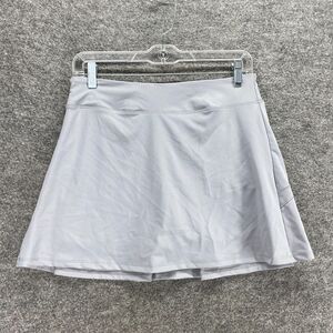 New Zealotpower Skort Women XS Gray Short Elastic Waist Mid Rise Pull On Lined